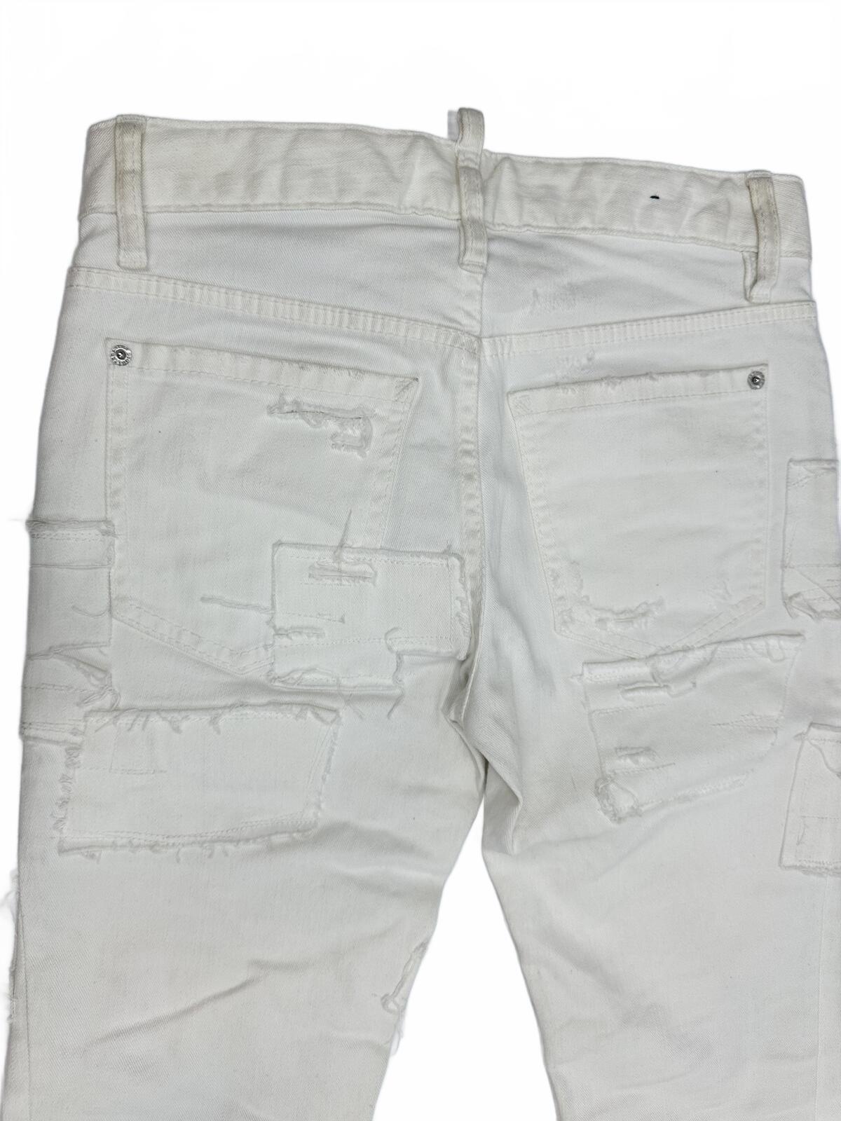 Dsquared2 Dsquared2 Cool Girl White Distressed Keep The Faith Jeans IT 38 | NWT - Vestir