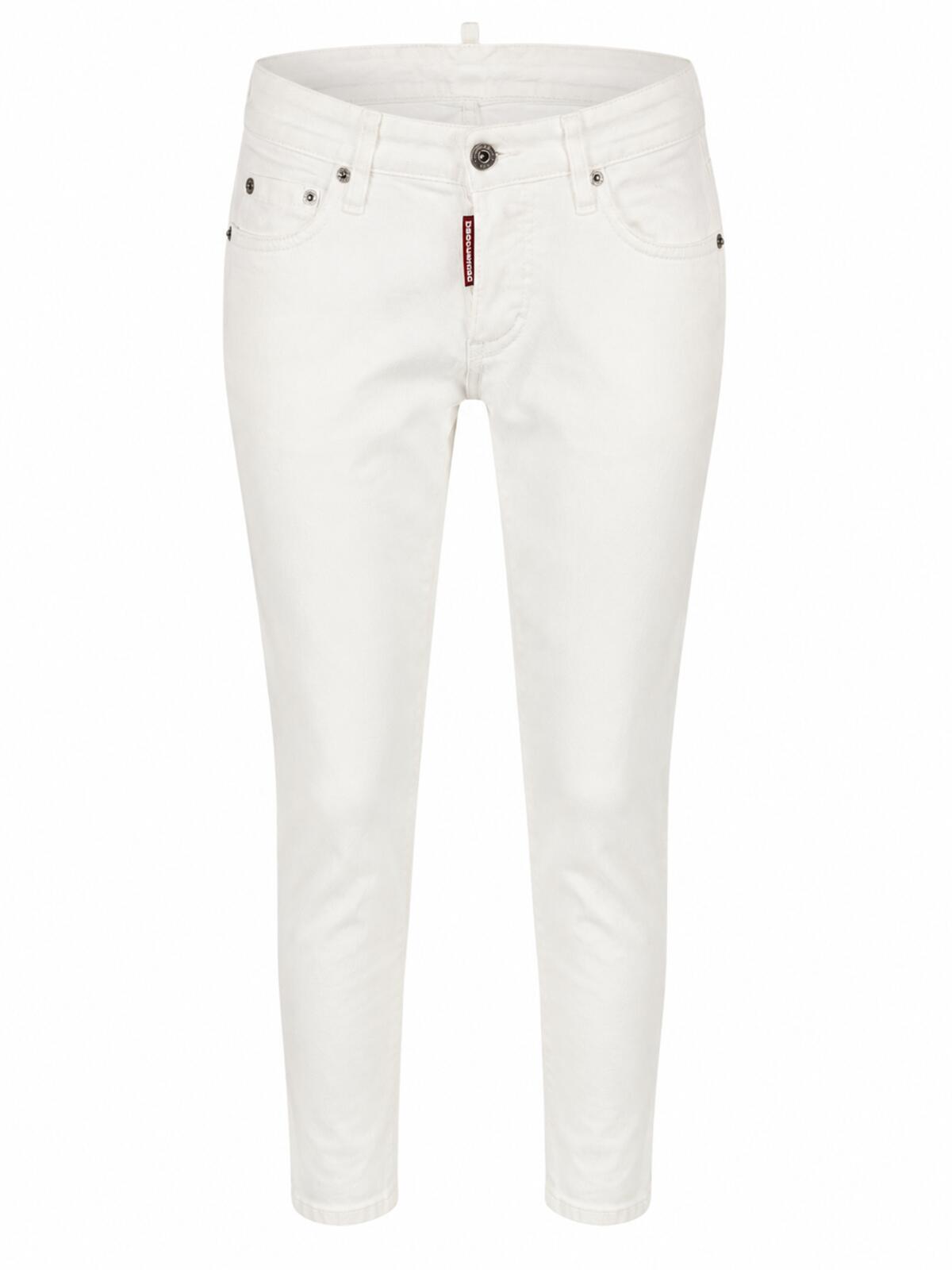 Dsquared2 Dsquared2 Jennifer Jean White Mid Rise Skinny IT38 NWT S75LB0226 - Vestir