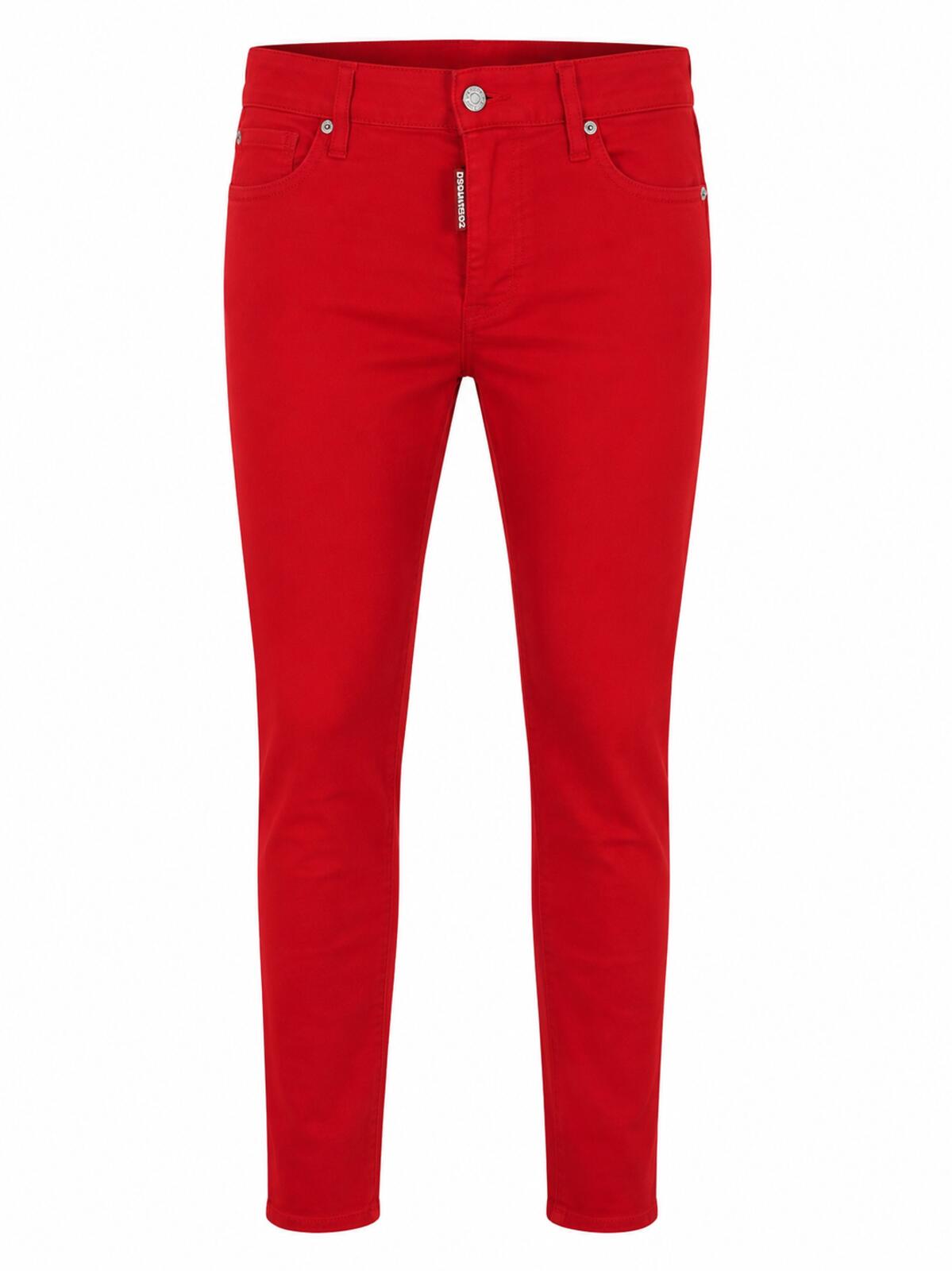 Dsquared2 Dsquared2 Medium Waist Cropped Twiggy Women Jean Red IT38 NWT S75LB0127 - Vestir