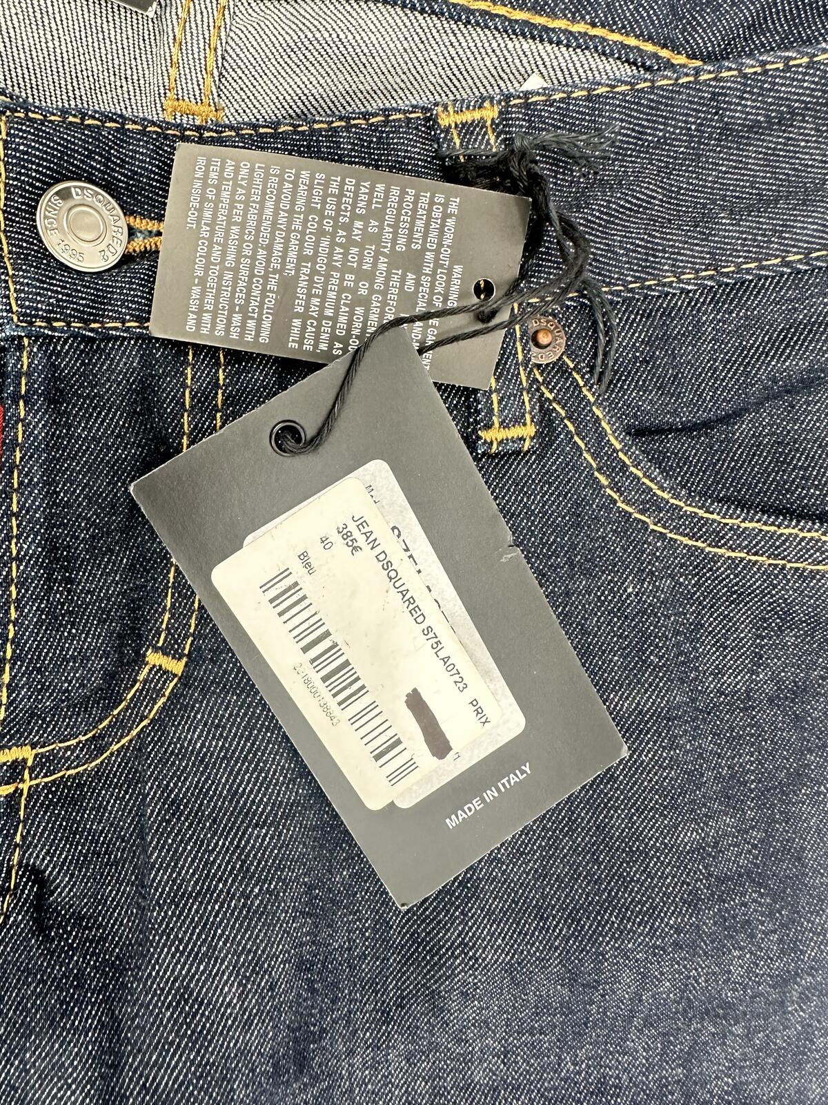 Dsquared2 Dsquared2 Skinny Jean Dark Indigo Ankle Zip Short Crotch IT 40 US 4 | NWT - Vestir