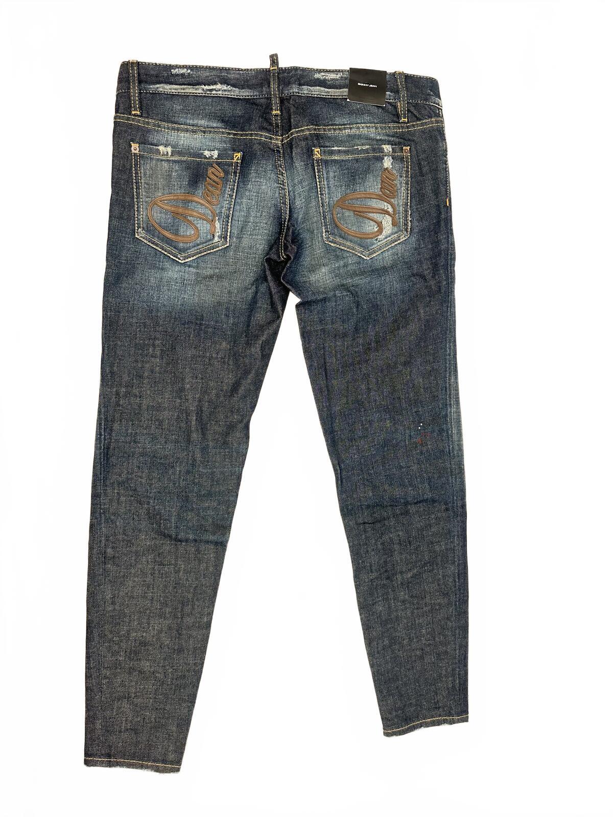 Dsquared2 Dsquared2 Skinny Jean Dark Wash Distressed Ankle Zip Men IT 44 | NWT - Vestir