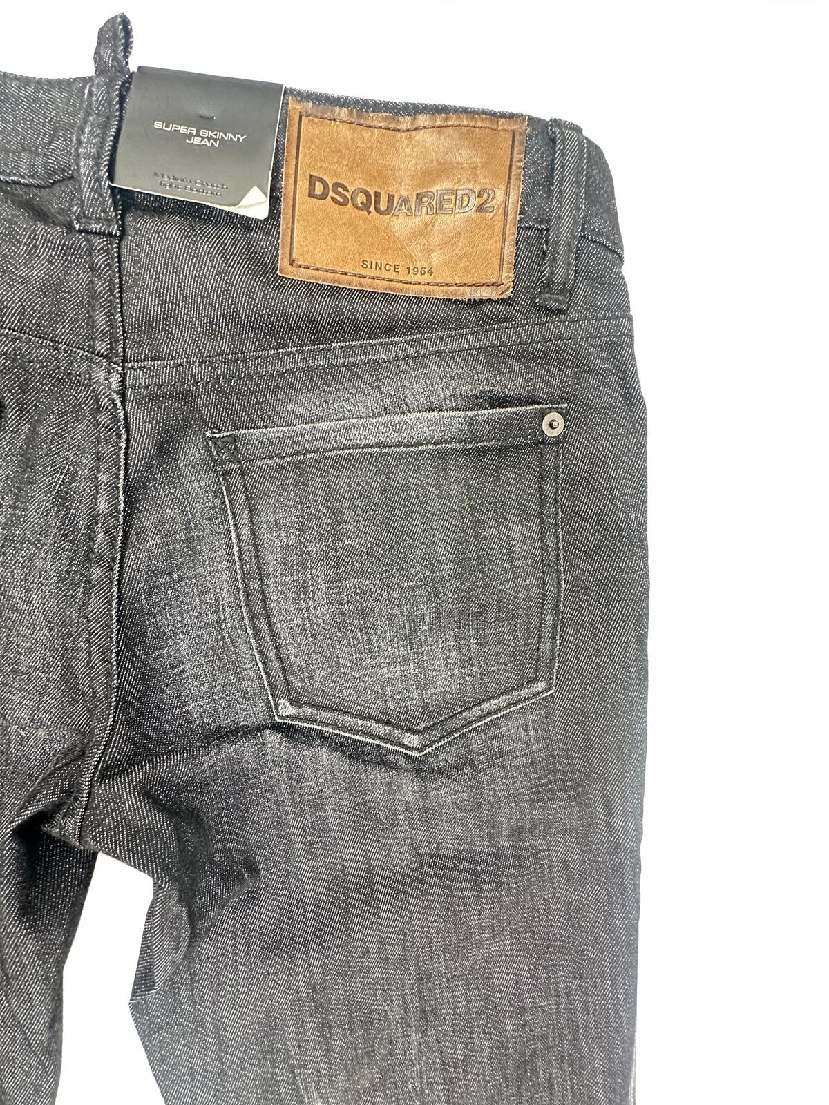 Dsquared2 Dsquared2 Super Skinny Jean Grey Washed Ankle Zip Women IT 38 US 2 | NWT - Vestir