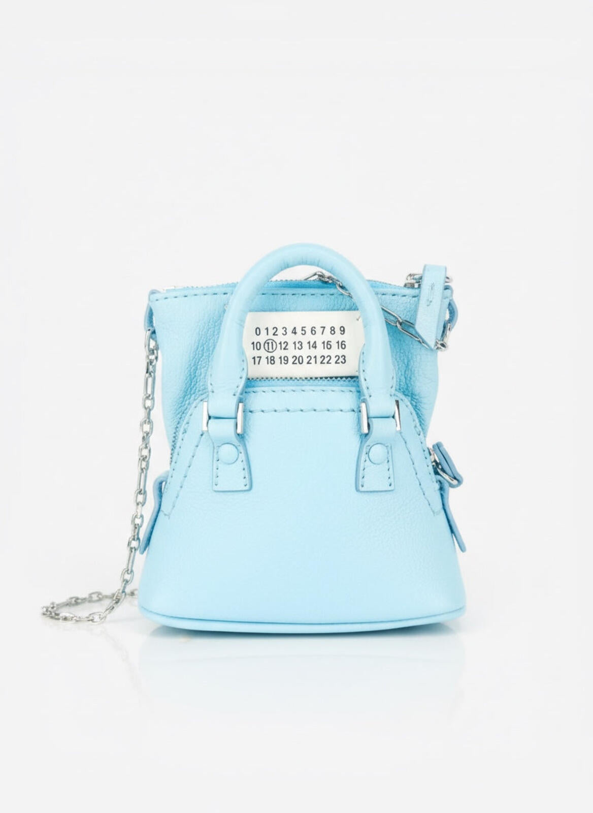 Maison Margiela 5AC Classique Baby Grained Leather Light Blue Aqua Tote | NWT