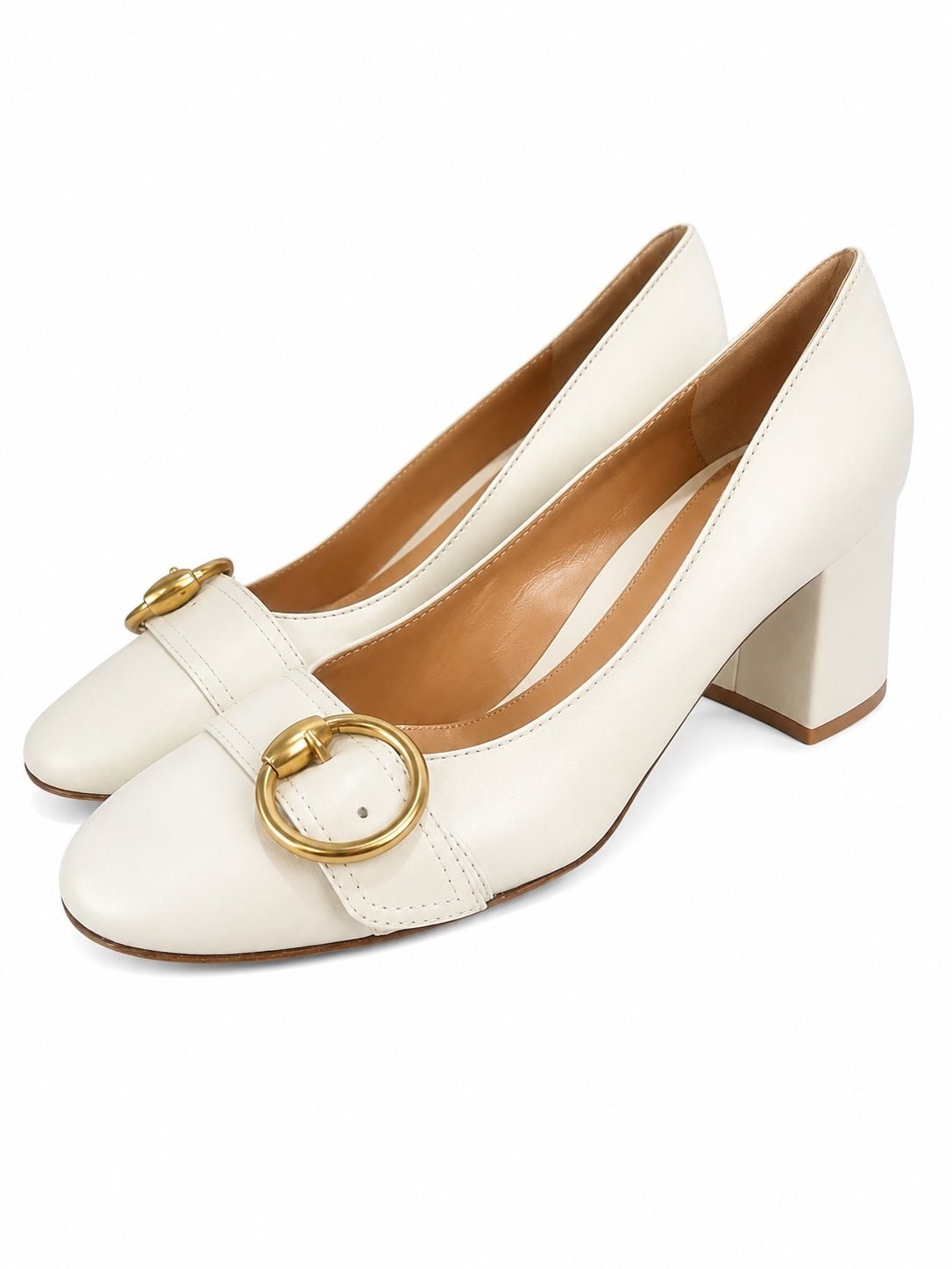 Gianvito Rossi Gianvito Rossi Pamela 60 White Leather Block Heel Pumps EU 40 | NWB - Vestir
