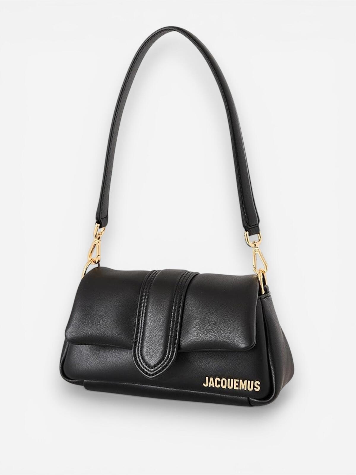 JACQUEMUS Jacquemus Le Petit Bambimou Black Lambskin Shoulder Bag Crossbody | NWT - Vestir