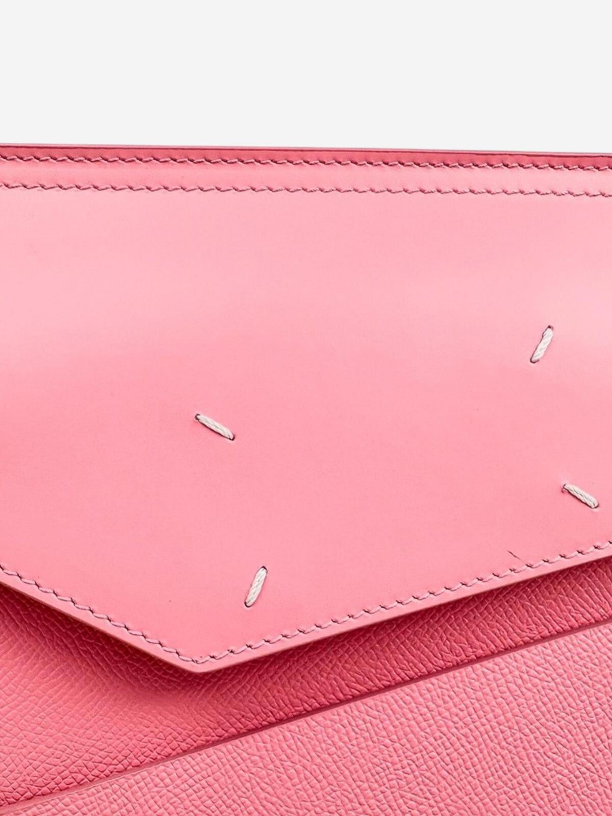 Maison Martin Margiela Maison Margiela Snatched Medium Pink Calfskin Top Handle Bag FW23 | NWT - Vestir