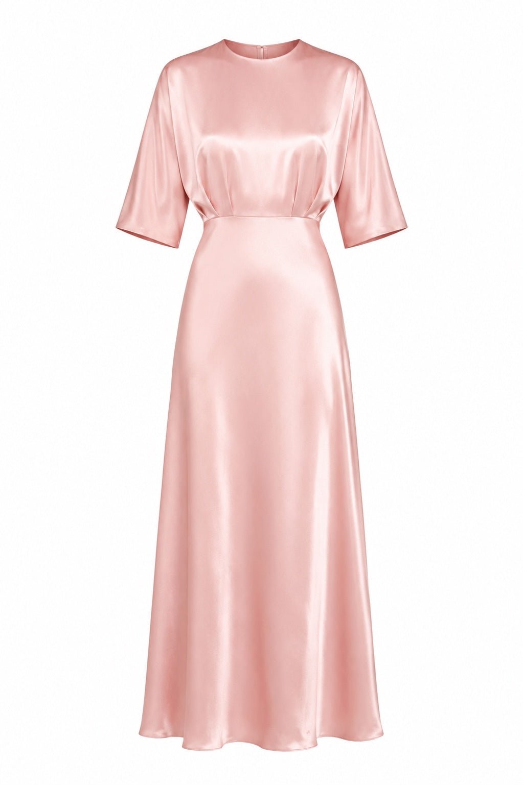 Mansur Gavriel Mansur Gavriel Silk Maxi Dress Blush Elbow Sleeve IT 38 US 2 XS | NWT - Vestir