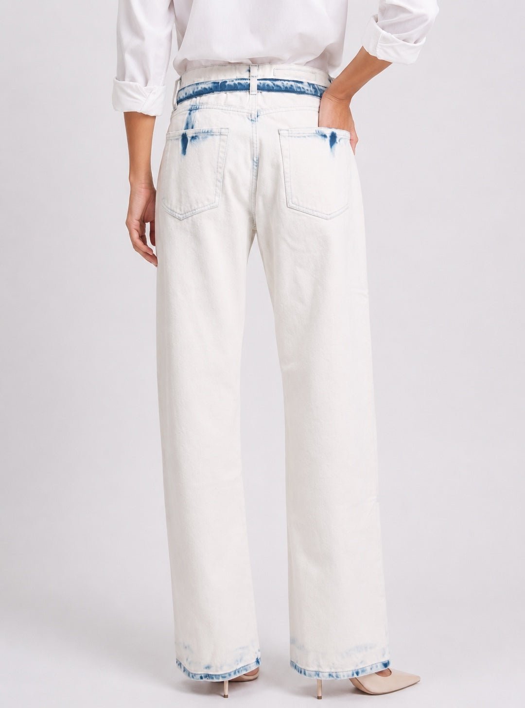 Proenza Schouler Proenza Schouler Ellsworth Bleached Low Rise Loose Jeans W28 Belted | NWT - Vestir