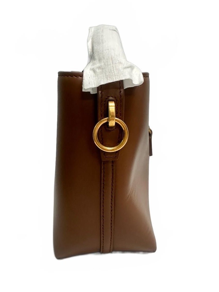 Yves Saint Laurent Saint Laurent Le 37 Mini Shoulder Bag Brown Leather Cassandre YSL | New - Vestir