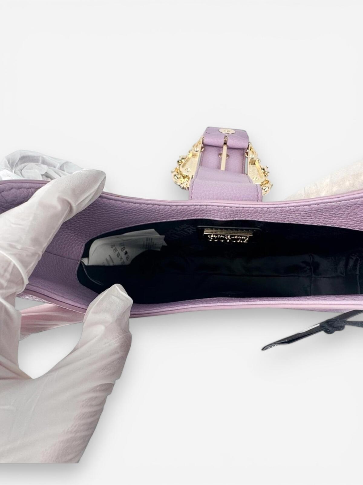 Versace Jeans Collection Versace Jeans Couture Lilac Shoulder Bag | Gold Buckle Chain Strap | NWT - Vestir