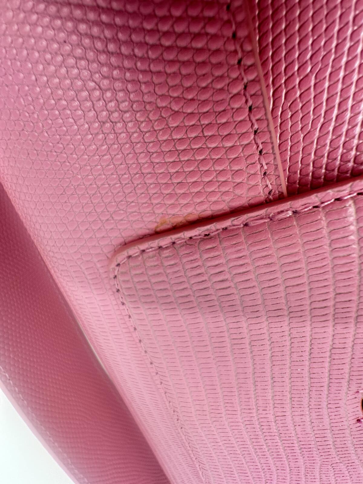WANDLER Wandler Georgia Pink Lizard-Embossed Leather Shoulder Bag | NWT - Vestir